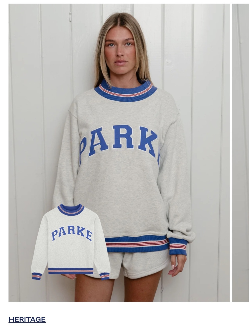Heritage 'PARKE Coastal Boardwalk Sweatshirt in Heather